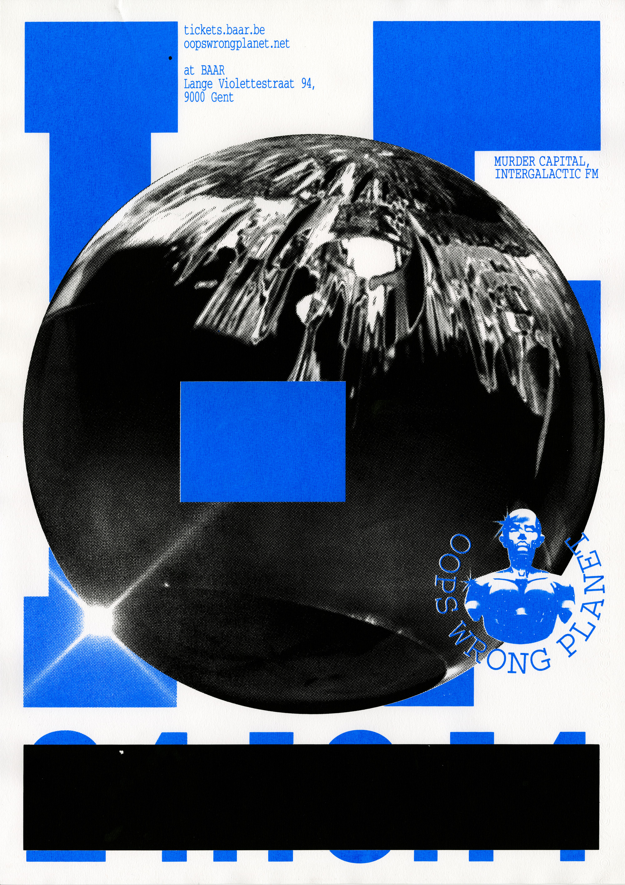 Oops Wrong Planet Screenprint Poster